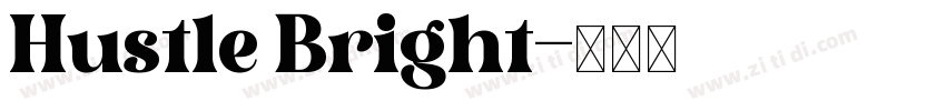 Hustle Bright字体转换